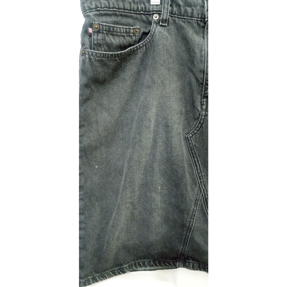 Vintage Ralph Lauren Denim Caldwell Skirt Sz 12 Black Y2K Grunge Preppy Retro - Picture 6 of 9